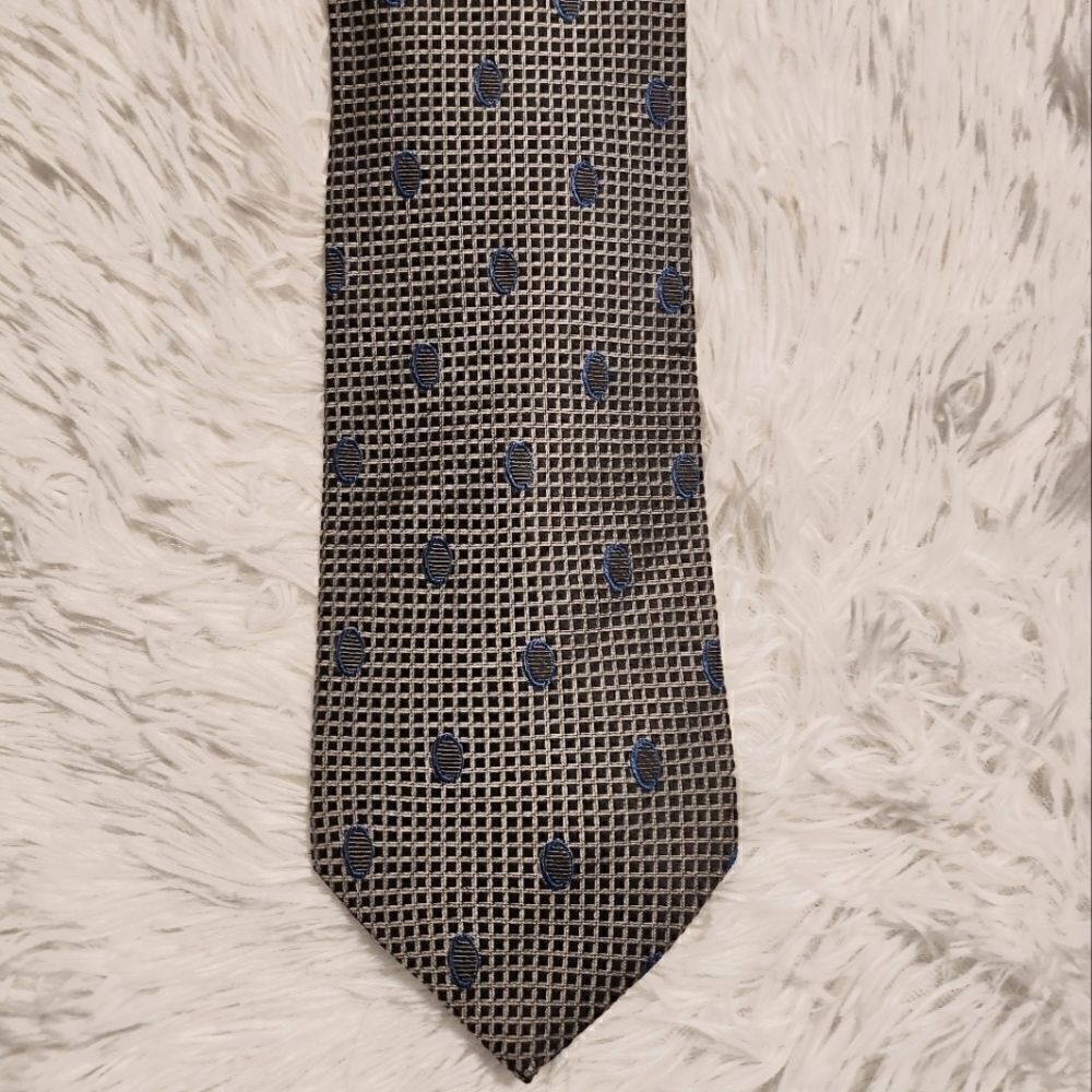 Pierre Balmain Silk Tie Gray Blue